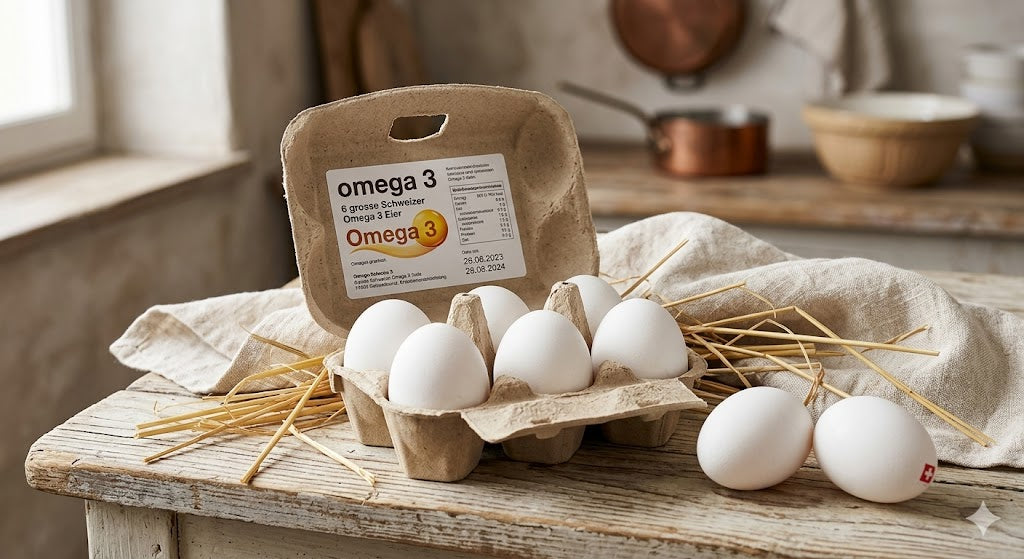 Schweizer Omega 3 Freilandeier (53g+) (Abo)